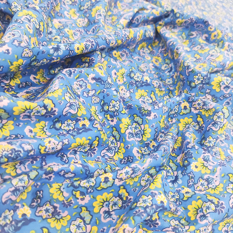 Nuevo 60 años peinado plano 100% algodón tela impresa de vestido