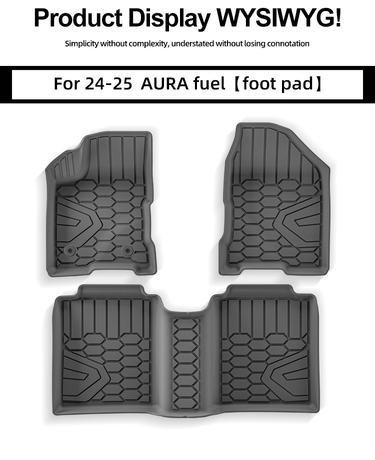 Suitable for 24-25 Lada Aura Car Floor Mats, Waterproof Special Car-Specific Fully Environmentally Friendly Tpe Floor Mats