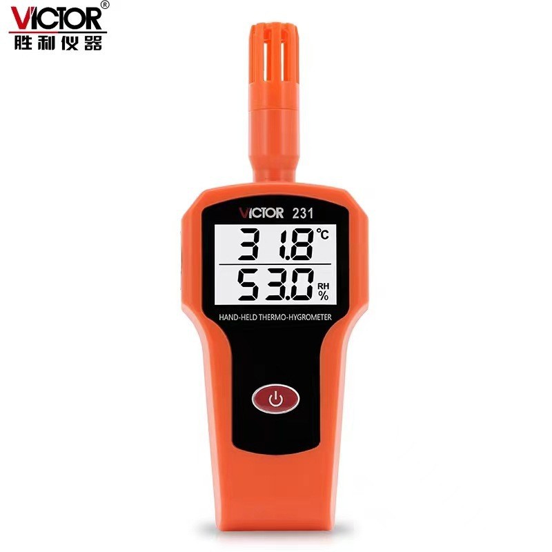 胜利VC231温湿度计温度表湿度表数显高精度电子温度表手持温度表