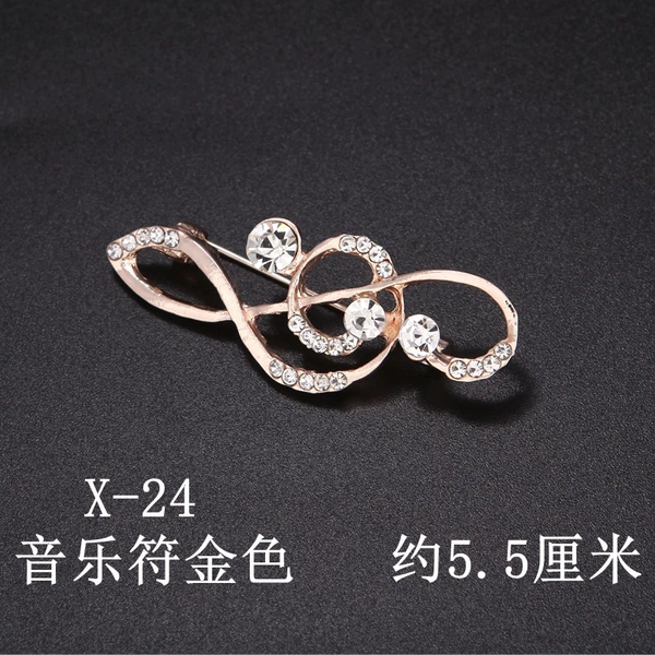 Music symbol gold color