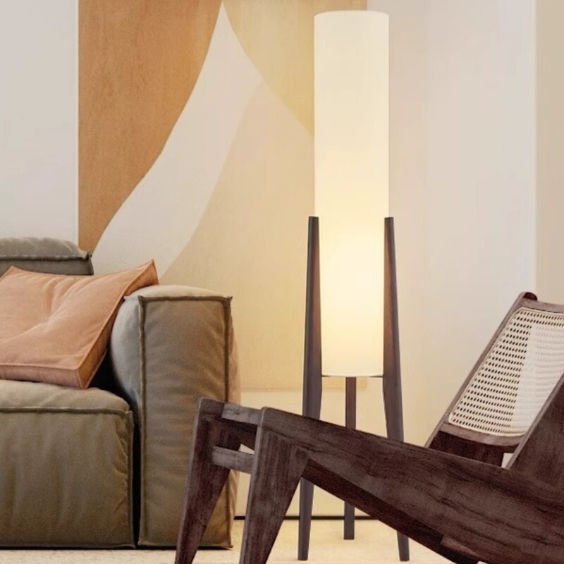 Zen Style Creative Unique Floor Lamp Japanese Chinese Style Instagram Style Girl's Bedroom Living Room Homestay Sofa Side Vertical Lamp