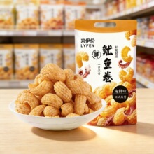 来伊份虾条鱿鱼卷188g袋膨化食品办公室休闲大袋零食儿时回忆批发