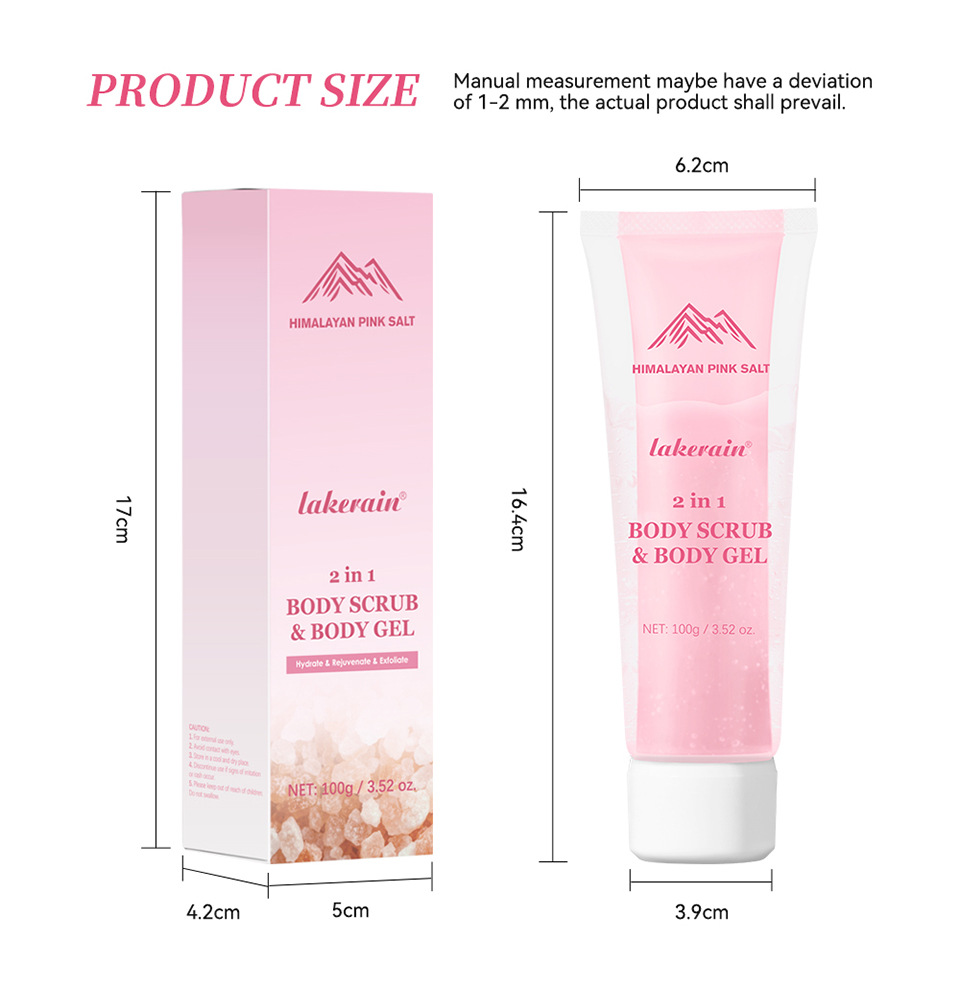 Lakerain Body Scrub 2-in-1 Gentle Cleansing Body Scrub undefined