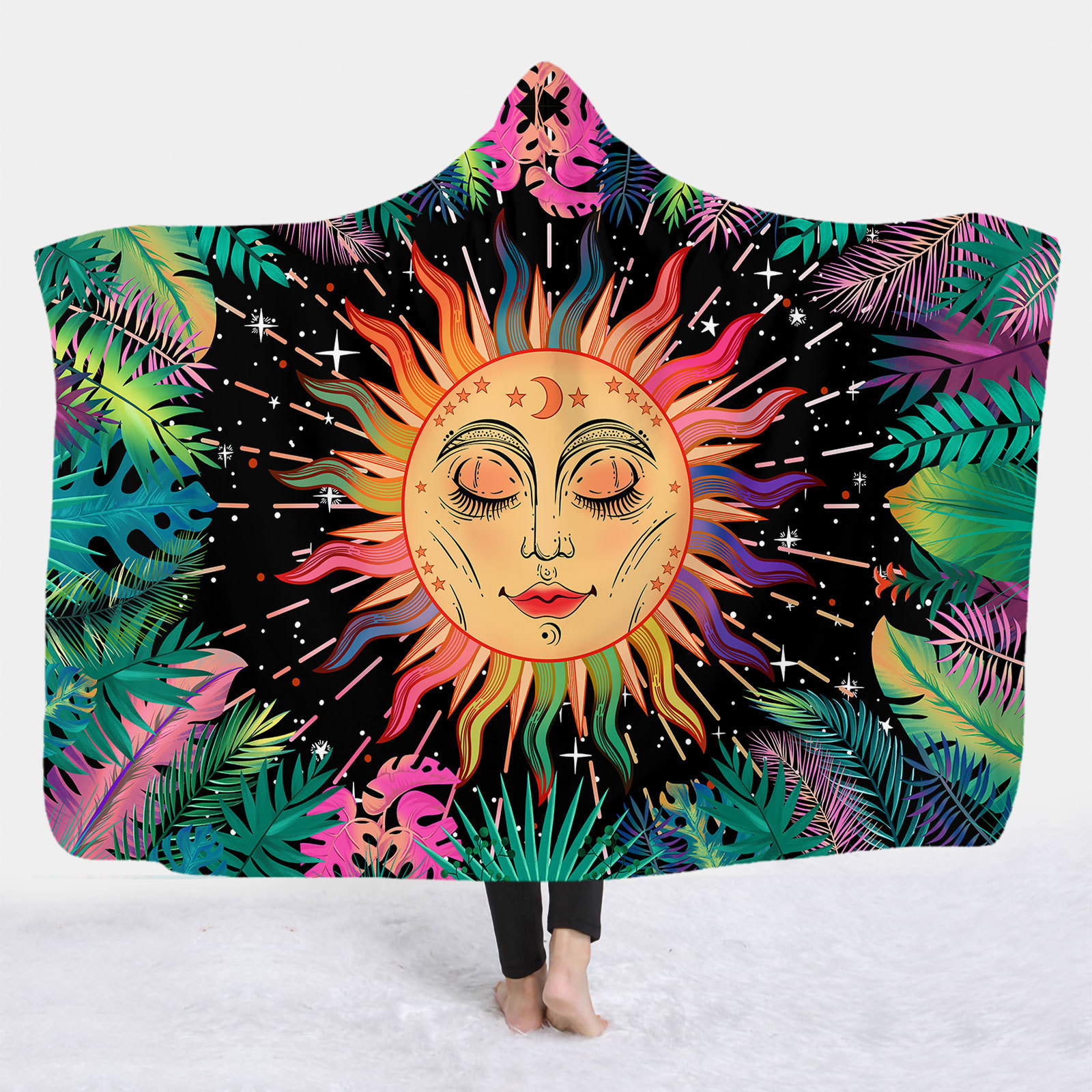 Retro Sun Polyester Blanket display picture 7