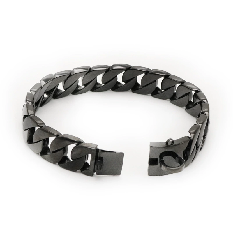 Cross -border fashion new big dog chain wholesale stainless steel 304 anti -rust dog collar large and medium -sized Cuban chain
