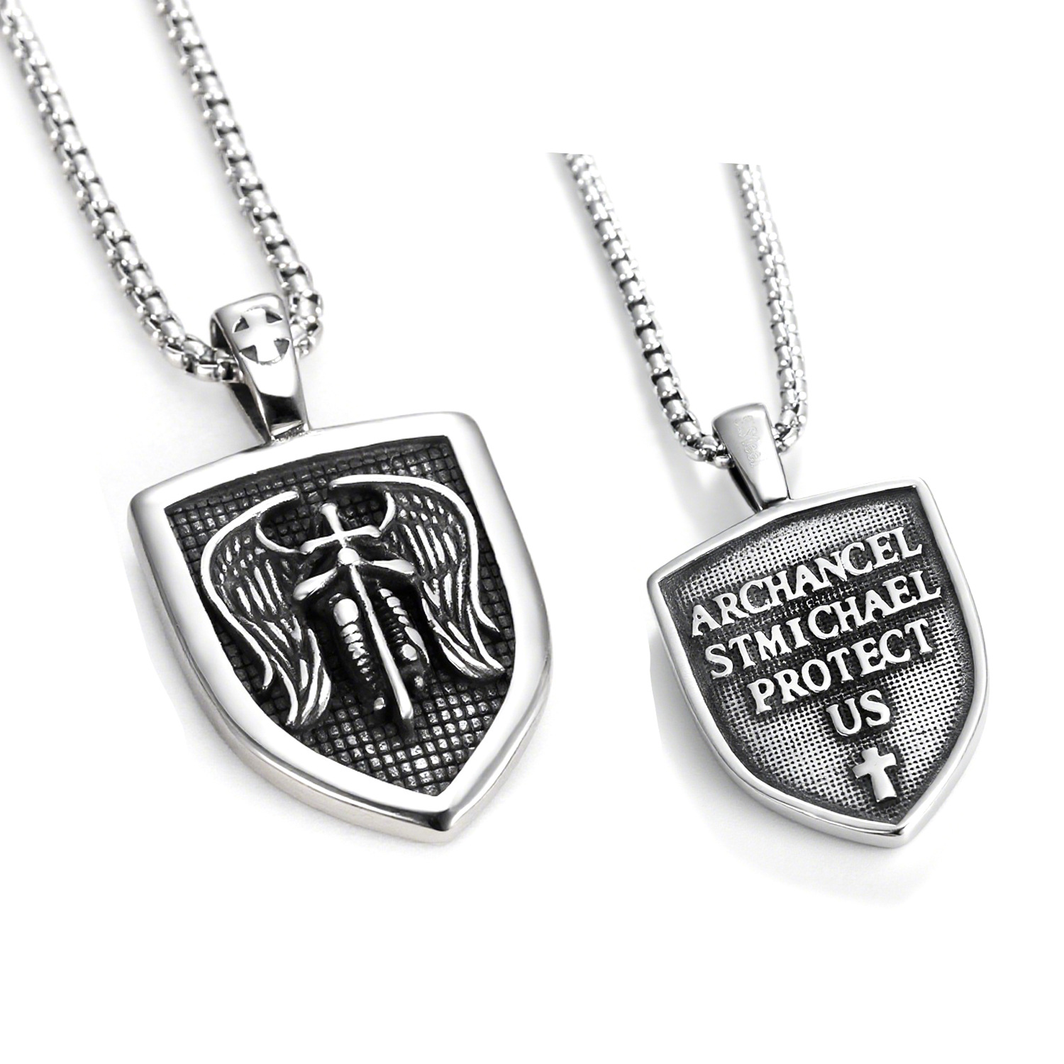 Nueva fábrica de una sola pieza entrega de estilo europeo y americano Arcángel Saint migale colgante en stock