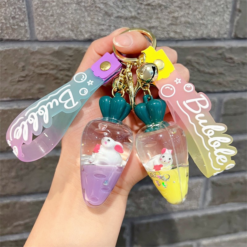 Colorful Liquid Quicksand Keychain