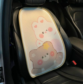 Car Seat Cushion Non-Slip Comfortable: Seat cushion, seat cover - honeycomb-star-bear-rabbit-cushion-backrest