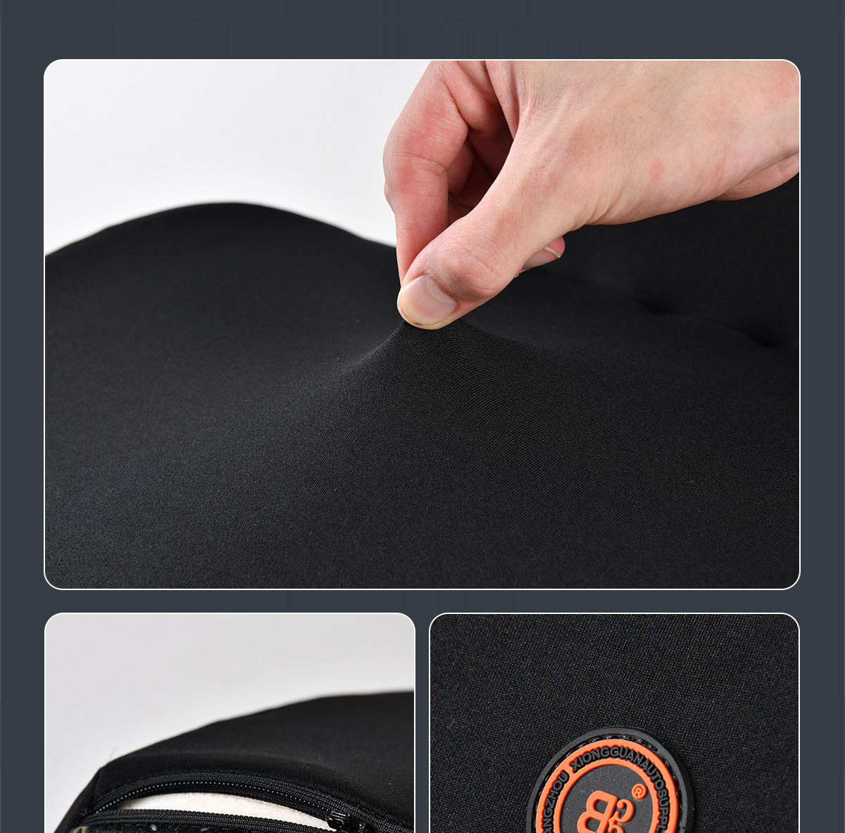 Car Heated Cushion Electric Massage Waist Cushion Car Seat Memory Foam Back Pillow Waist Office Waist Seat