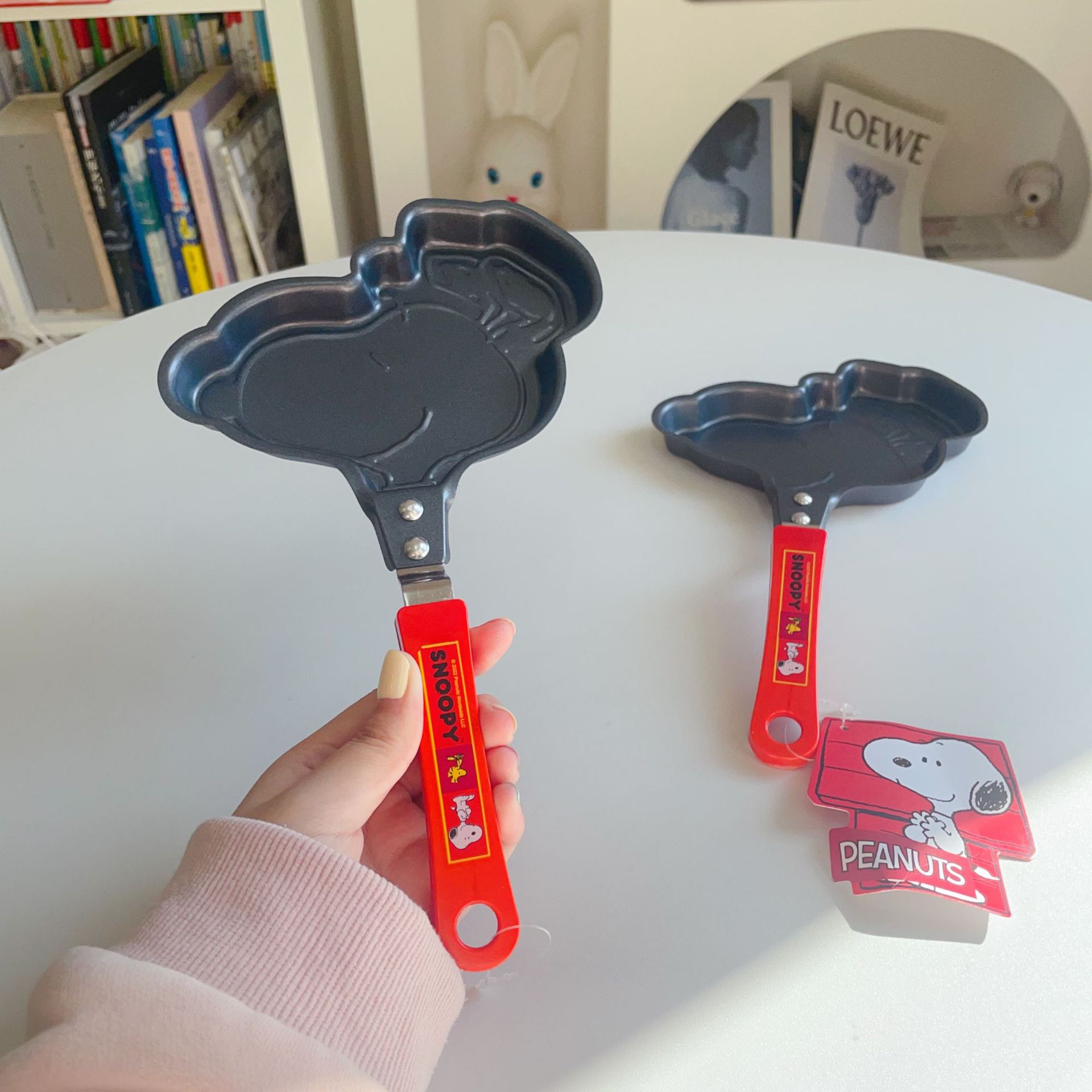 Sartén pequeño con diseños de personajes (Mickey, Hello Kitty, Snoopy), para picnic/camping