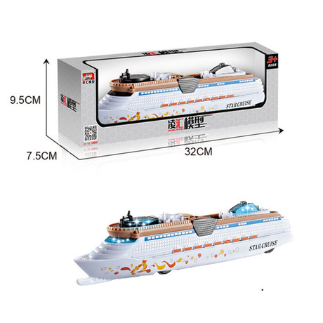 Cruise Ship Toy Linghui Model Yacht Speedboat Ship Cruise Ship Simulation Inerti