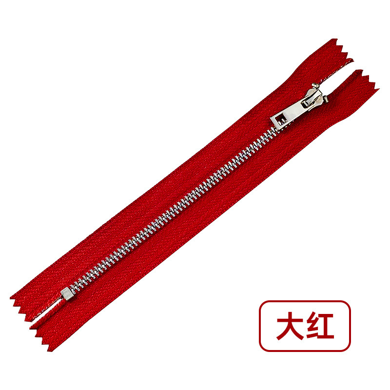 現物3号金属ファスナー銀歯閉尾順滑チタン合金y歯バッグポケットバッグファスナー|undefined