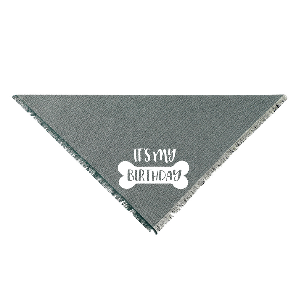 Tanpopo poliéster algodón perro saliva toalla cumpleaños bufanda toalla cuadrada mascota perro bufanda mascota cumpleaños saliva toalla