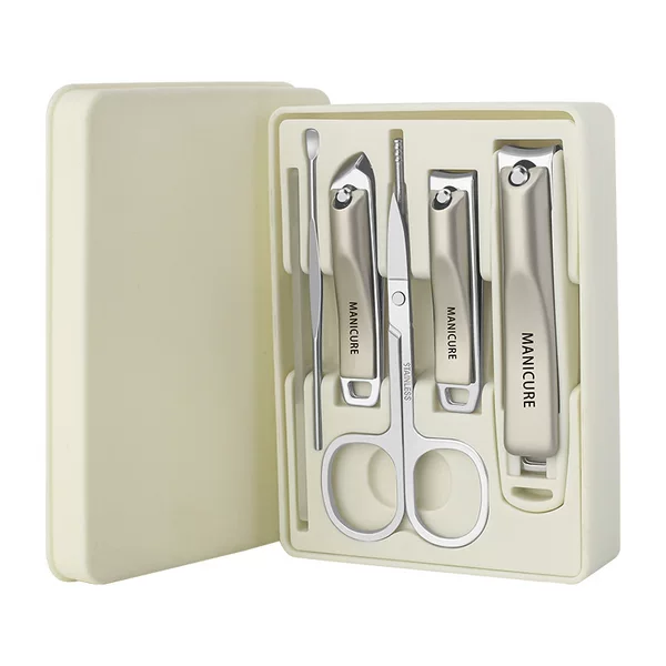 New Convenient High-End 7-Piece Nail Clipper Set Anti-Splash Nail Clipper Manicure Tool Custom Logo