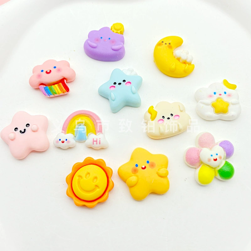 New Star Moon аксессуары из смолы DIY кремовый клей чехол для телефона канцелярская коробка наклейка на холодильник шпилька аксессуары для веревки