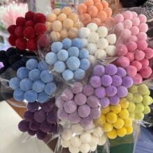 永生花黄金球 不掉色干花小球 金槌花北欧风软装节日花束搭配素材