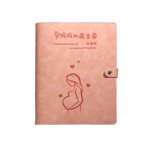 Pregnancy check storage booklet report single pregnant mother B-ultrasound manual prenatal checkup collection information loose-leaf check pregnancy file book