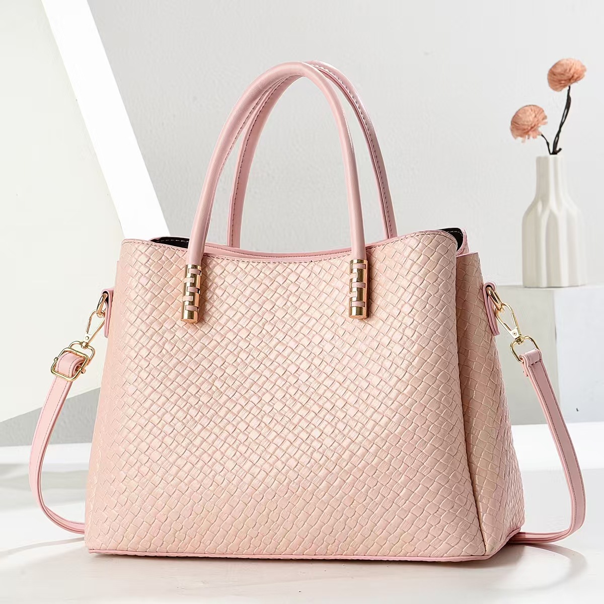 2025 primavera nueva moda todo-fósforo retro de alta gama sentido nicho de gran capacidad mensajero de un solo hombro bolso femenino Tote image 12