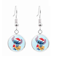 Amazon Christmas earhooks female jewelry high-end anime surrounding Christmas Stitch Stitch earrings
