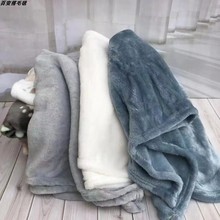 微瑕法兰绒大有光纯色毛毯绒毛毯夏季盖被冬季床单四季通用清仓卖