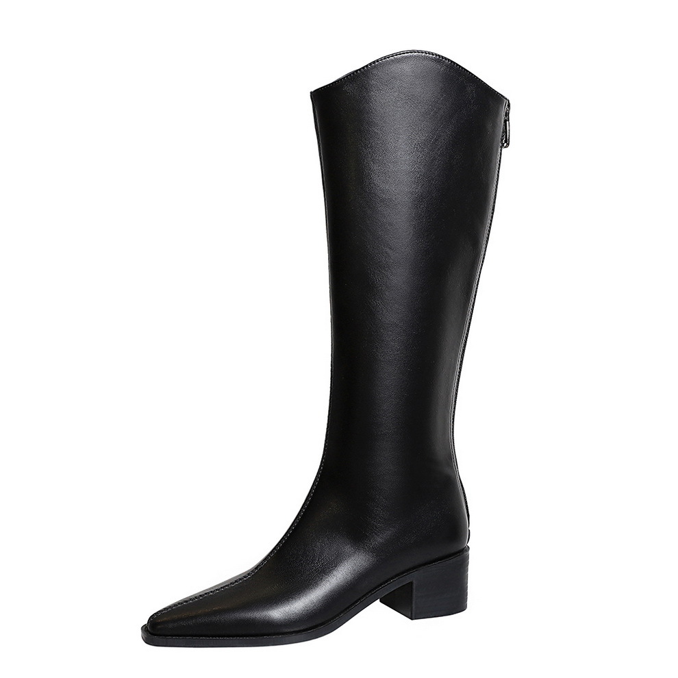 Women's Over The Knee Boots Versatile Mid-heel Fashionable High-tube_voghion.com