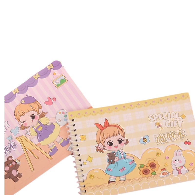 Spot Double - двойная сторона лента для банок, записная книжка Basin Cute Girl Simple Girl Creative Carto