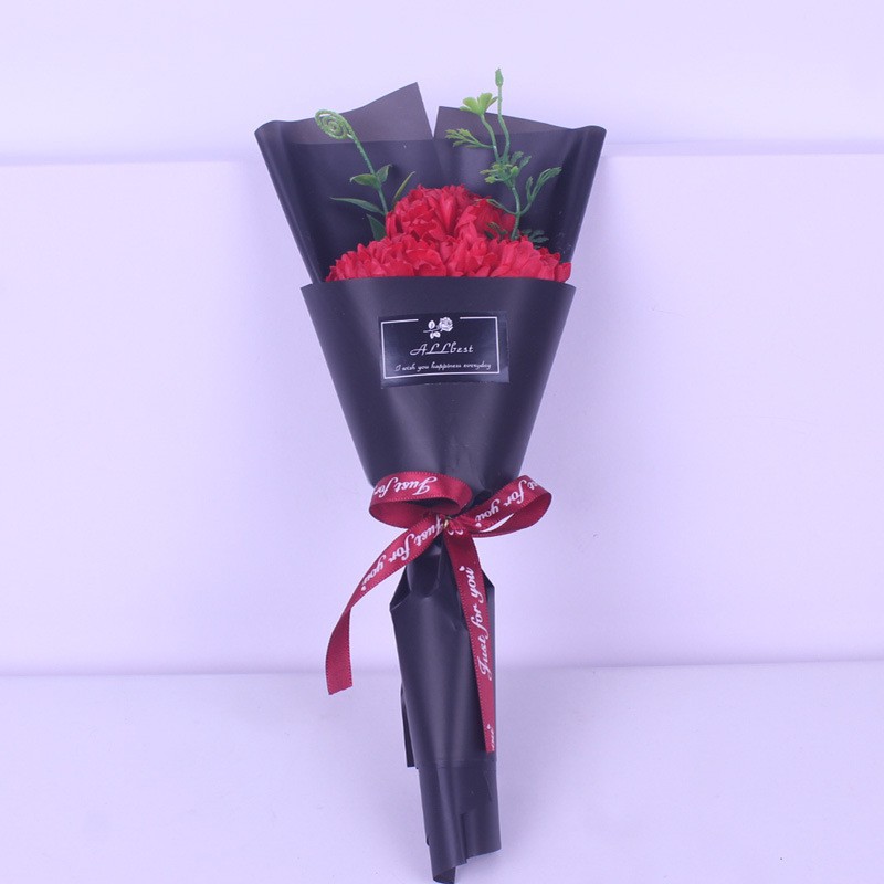 Regalo del Día del maestro 7 flores de jabón pequeño ramo de rosas artificiales Regalo de Cumpleaños Sanba Festival Día de San Valentín