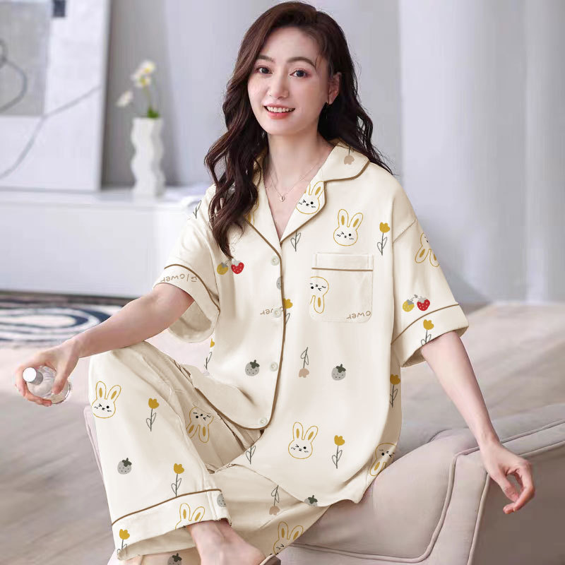 D.M-199 Short-long rabbit strawberry cardigan