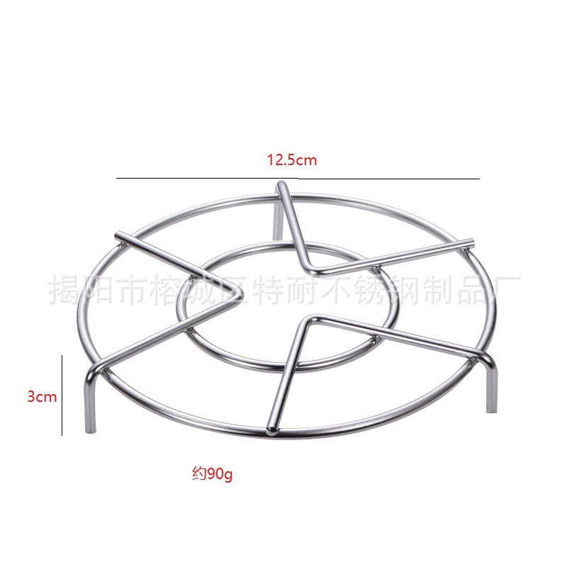 Rejilla de vapor universal engrosada de acero inoxidable para cocinar verduras al vapor, rejilla de vapor para ollas arroceras de patas altas y ollas a presión, rejilla de vapor del fabricante.