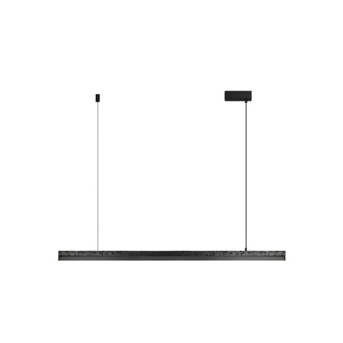 Italian minimalist black hole stone restaurant chandelier designer creative all-copper modern minimalist long bar tea room lighting