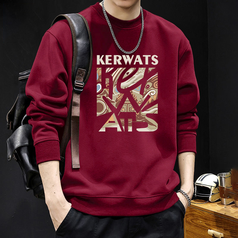 América suéter de cuello redondo hombre suelto primavera y otoño nuevo peso pesado chaqueta de manga larga chaqueta de pareja de alta calidad