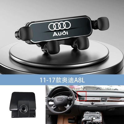 Audi A6/A4L-A5/Q5/A1/A8L/Q5L/Q3/Q7 special, Car phone holder - black-11-17-audi-a8l