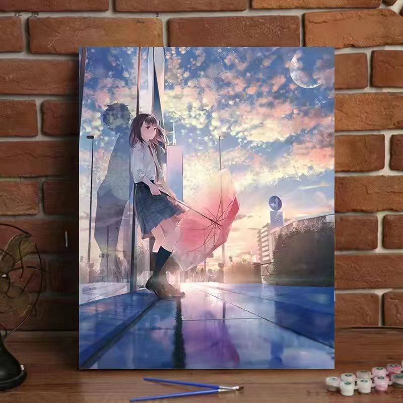 Pintura al óleo digital transfronteriza de Amazon relleno colorante pintura a mano pintura al óleo acrílica venta al por mayor TikTok puesto un envío