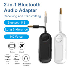 新しい Bluetooth 5.4 レシーバー トランスミッター ツーインワン エア プレーン TV トレッドミル オーディオ トランスミッター カー レシーバー