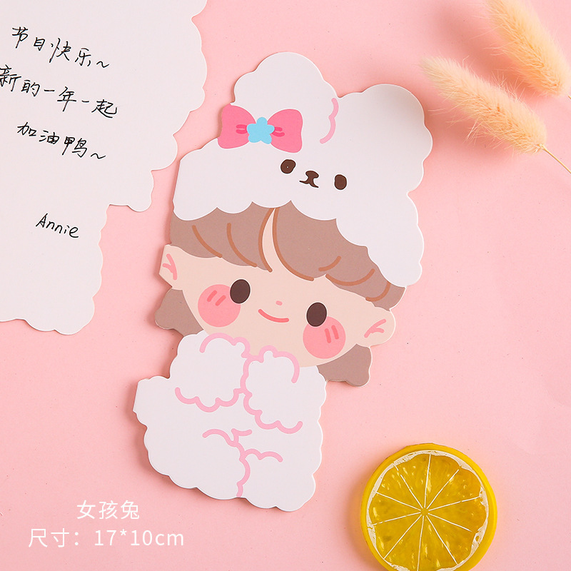 Tarjetas postales de dibujos animados tarjetas de felicitación alienígenas tarjetas pequeñas cartas escritas a mano tarjetas de deseos en blanco para estudiantes y niños bendiciones