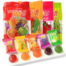 馬來西亞LOT100一百份果汁軟糖150g袋裝百份百什錦軟糖進口糖果
