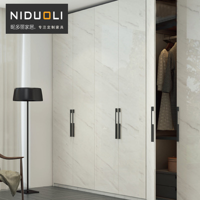 杭州工廠全屋定制簡約美致烤漆衣櫃整體開門臥室衣櫃櫥櫃門定做