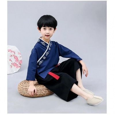 Hanfu Children's clothing children Ancient Chinese Literature Search pupil 61 kindergarten costume Boy girl Nunnery Tang costume A summer