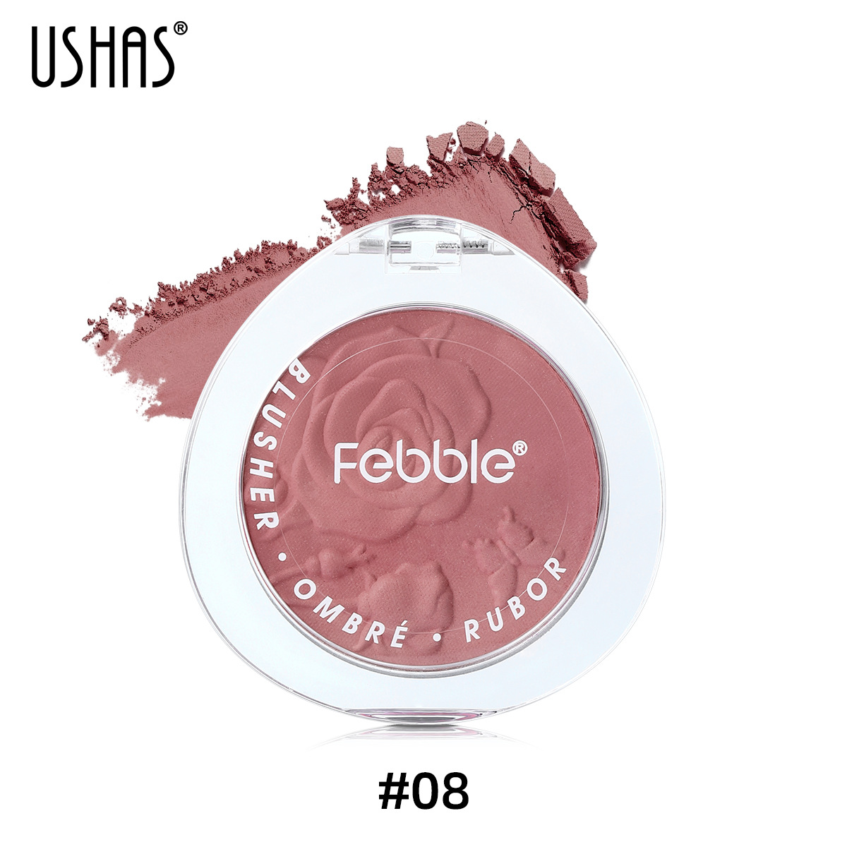 USHAS Cross-border Amazon venta caliente rubor impermeable de larga duración ES4213 rubor degradado