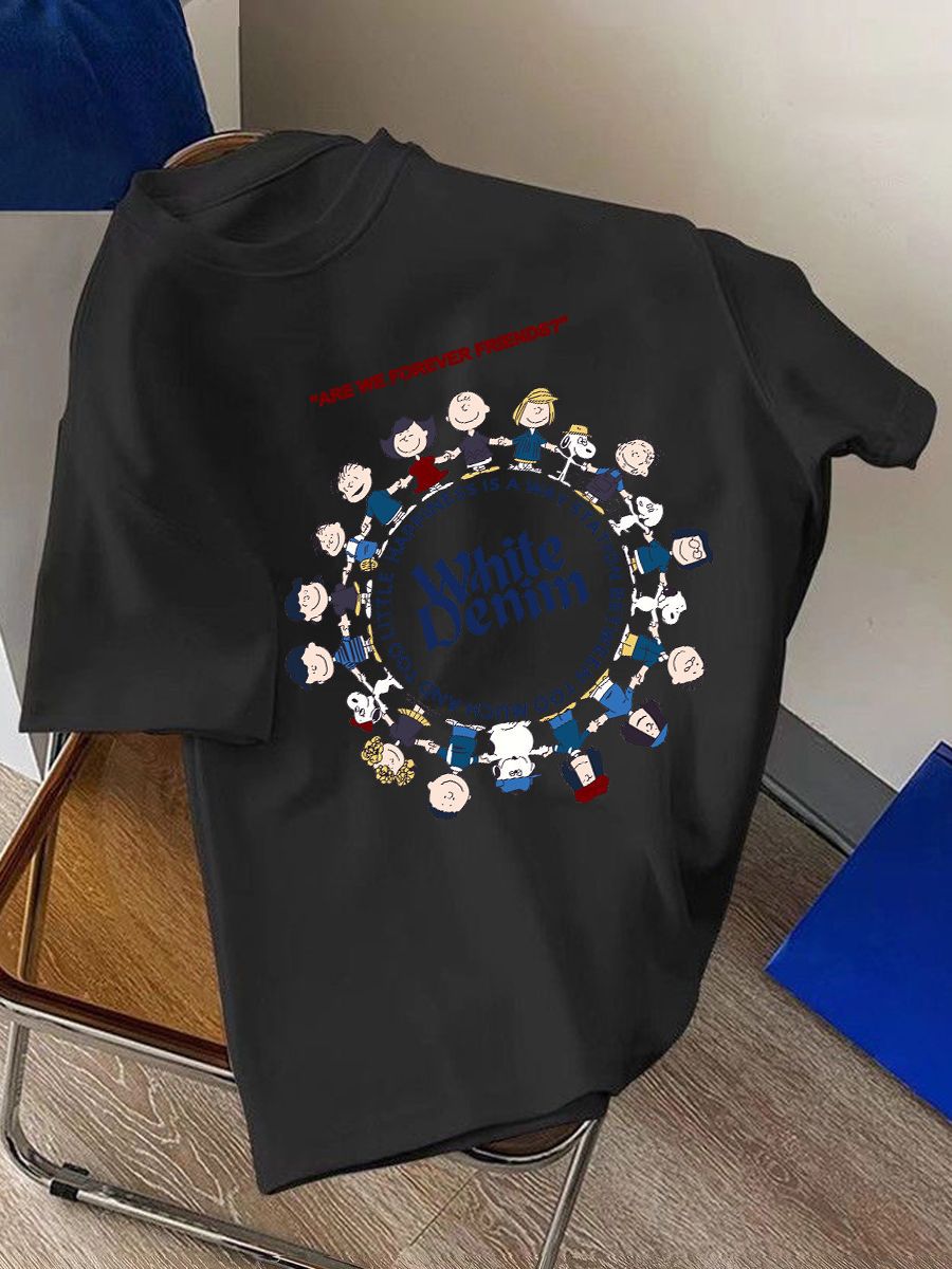 Ice Silk mujer manga corta Camiseta pareja mismo oso fresa nuevo ins cuello redondo Camiseta versátil casual Top ropa image 5