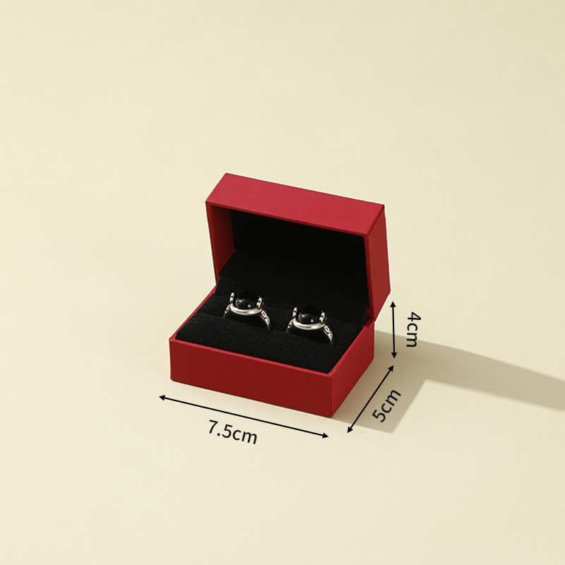 Spot caja de embalaje de joyería de ángulo recto propuesta de matrimonio anillo de confesión embalaje de anillo de diamantes caja de joyería caja de tapa de alta gama