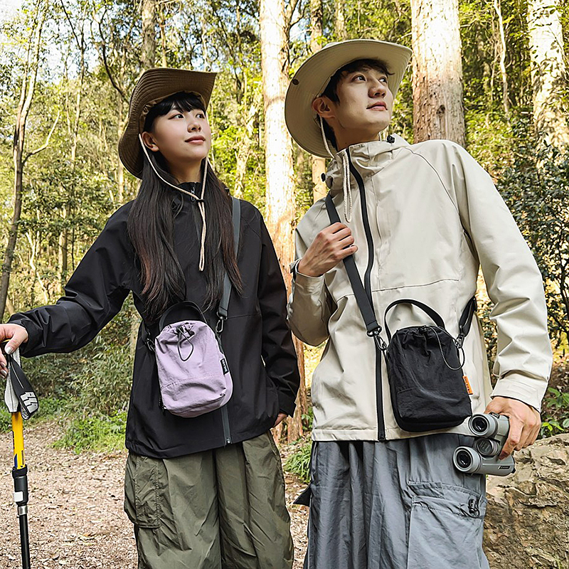 Transfronterizos al aire libre caminata ligera bolsa portátil bolso de cintura de campamento bolso de botella de hombro para escalar montaña