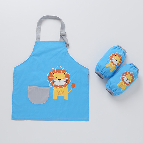 Children's painting smock baby waterproof bib reverse dressing kindergarten apron painting art sleeveless cartoon suit