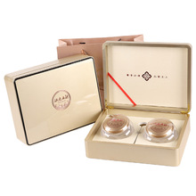 烤漆香槟色铁皮石斛包装盒双瓶石斛粉半斤装霍山石斛双罐礼盒空盒