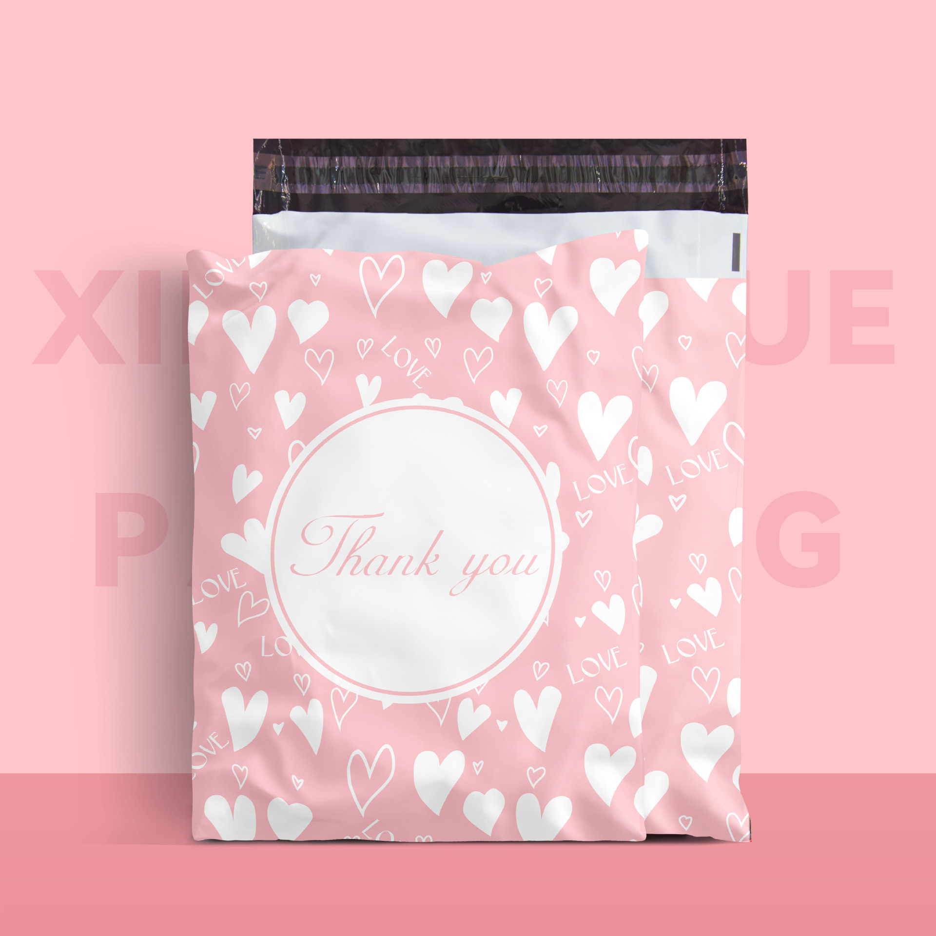 Flamenco Express bolsa de envío encantadora bolsa de embalaje a prueba de agua engrosar la destrucción de la bolsa de embalaje bolsa de embalaje venta caliente transfronteriza