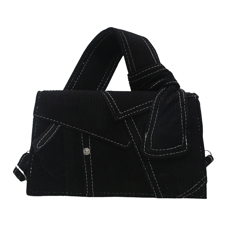 Small design denim shoulder bag, bag strap, one-shoulder bag, trend of season