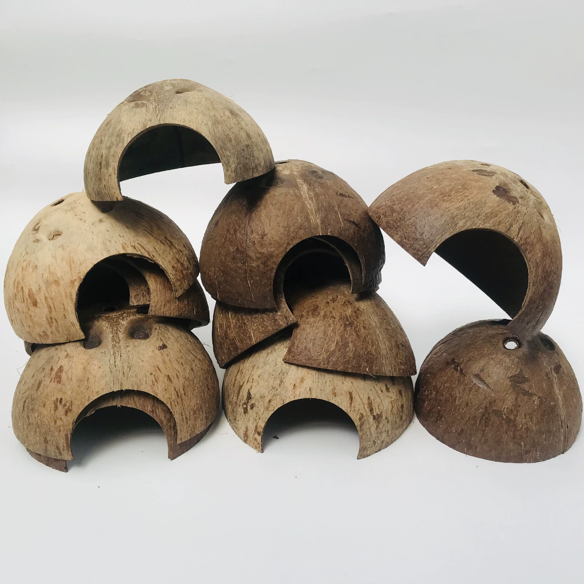 Ползающее домашнее животное живая рептилия Кокосовая Скорлупа побег пещера скорпион паук черепаха спячка побег дом, естественный нетоксичный ландшафтный дизайн