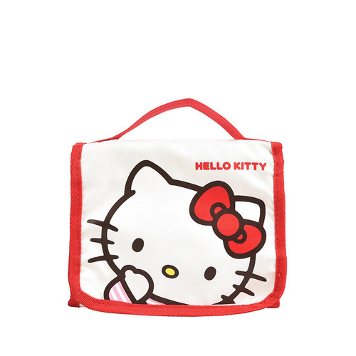 Sanrio Large Capacity High-Quality Foldable Cartoon Makeup Bag Cute Travel Foldable Hand-Held Makeup Storage Bag