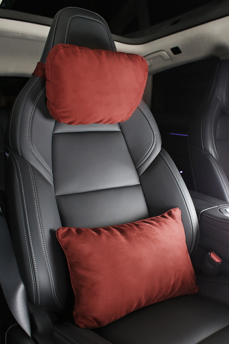 Suitable for extreme krypton double strap sports seat headrest double buckle collar g integrated seat neck pillow Mercedes-Benz S-class lumbar support