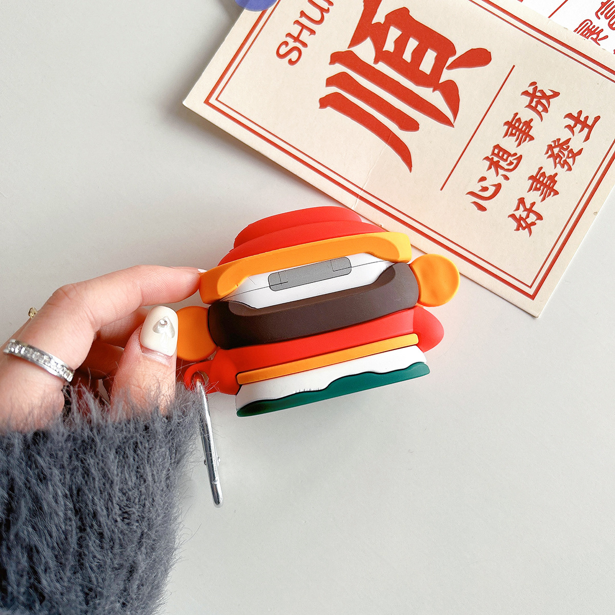 Yuanbao Caixin para AirPods Pro 1 / 2 generación cubierta de auriculares Bluetooth AirPods 3 / 4 generación a prueba de caídas